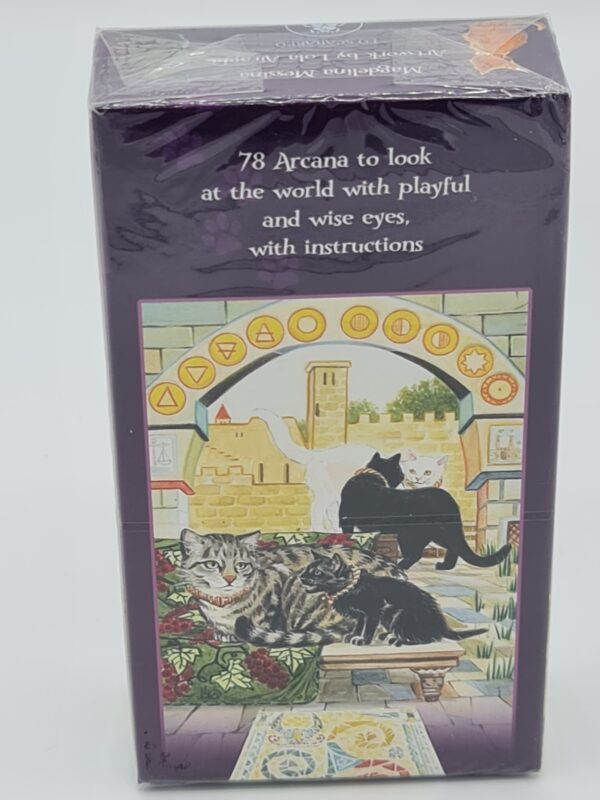 Back image of Pagan Cats Tarot Cards